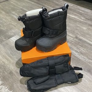 NEW Northside Toddler Black Snow Boots & Gloves